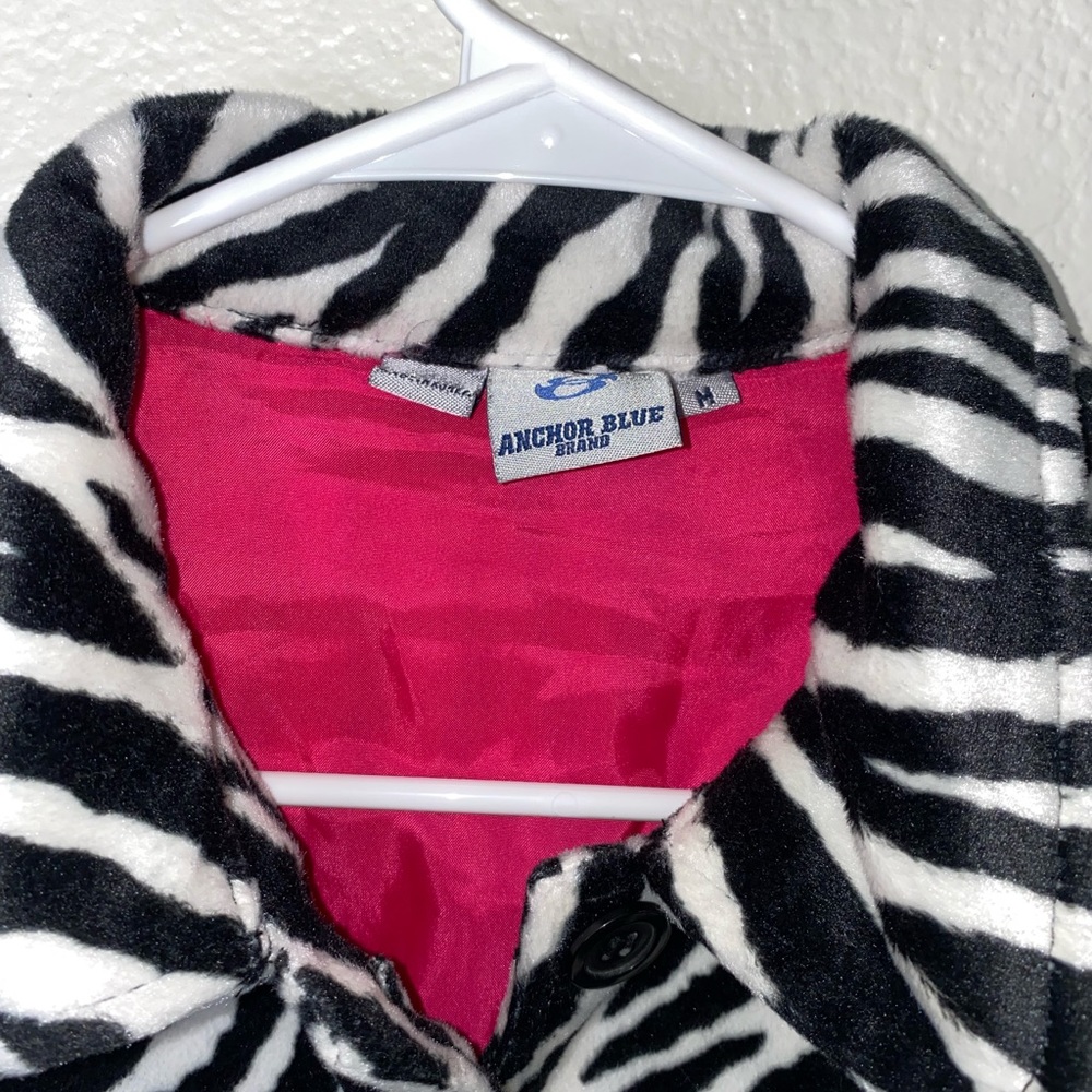 Anchor Blue Vintage Zebra Jacket button down - Picture 2 of 3